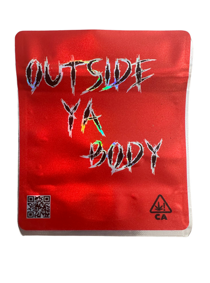 labeled mylar 4x4.5" mylar bags (1/8)